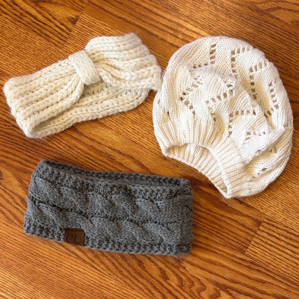 Cozy Knit Headband and Beanie Set